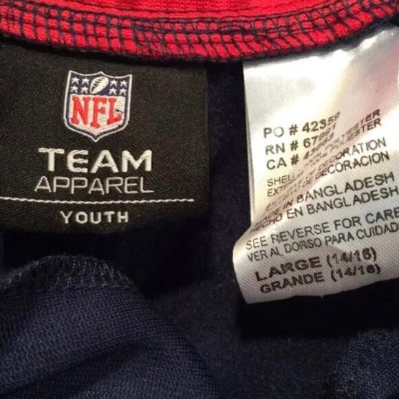 NFL New England Patriots Boy's LG Graphic Pullover NWT - Picture 5 of 5